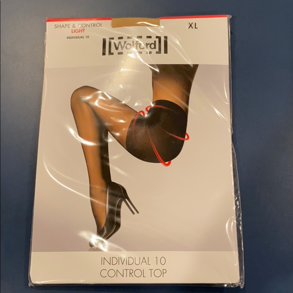 Wolford individual 10 control top panty hose - XL.